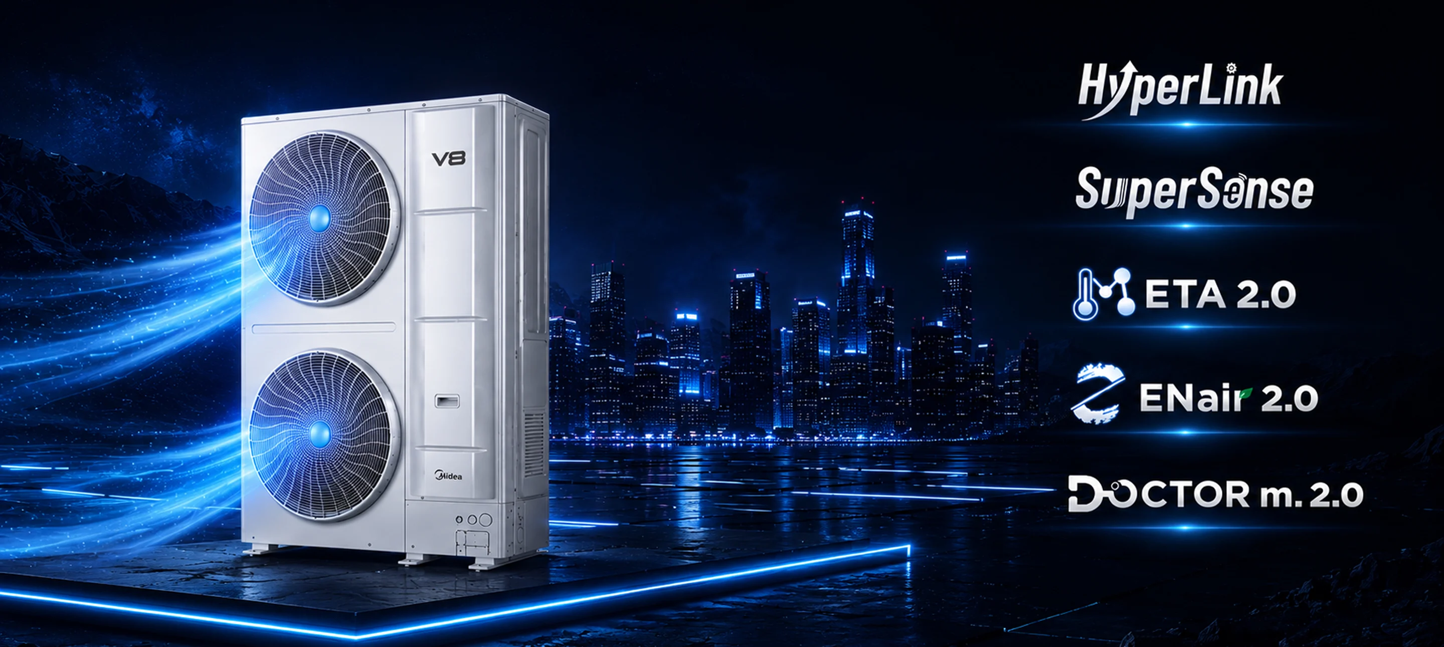 V8s Series VRF Side Discharge Outdoor Unit